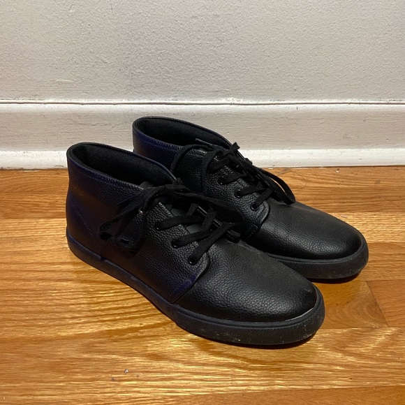 Lacoste Men’s Black Laced Leather ASPARTA Sneaker Shoes Clean Dress Shoes - Picture 1 of 6